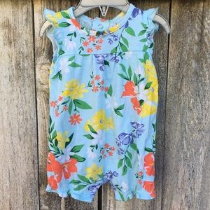 Baby Tropical Floral Romper